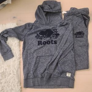 Roots Kids Matching Set - Heathered Blue